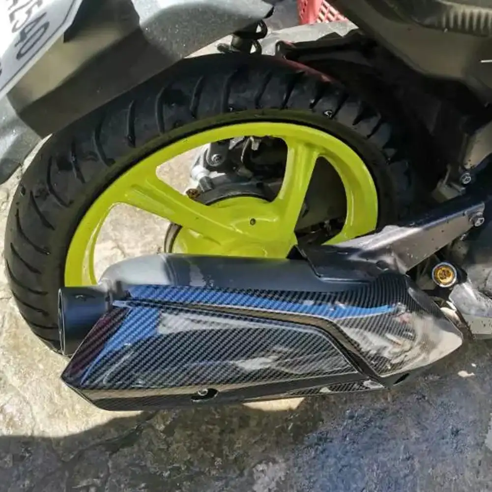 Accesorios modificados para motocicleta, silenciador de escape ABS negro, cubierta protectora de protección térmica para Yamaha MIO i125