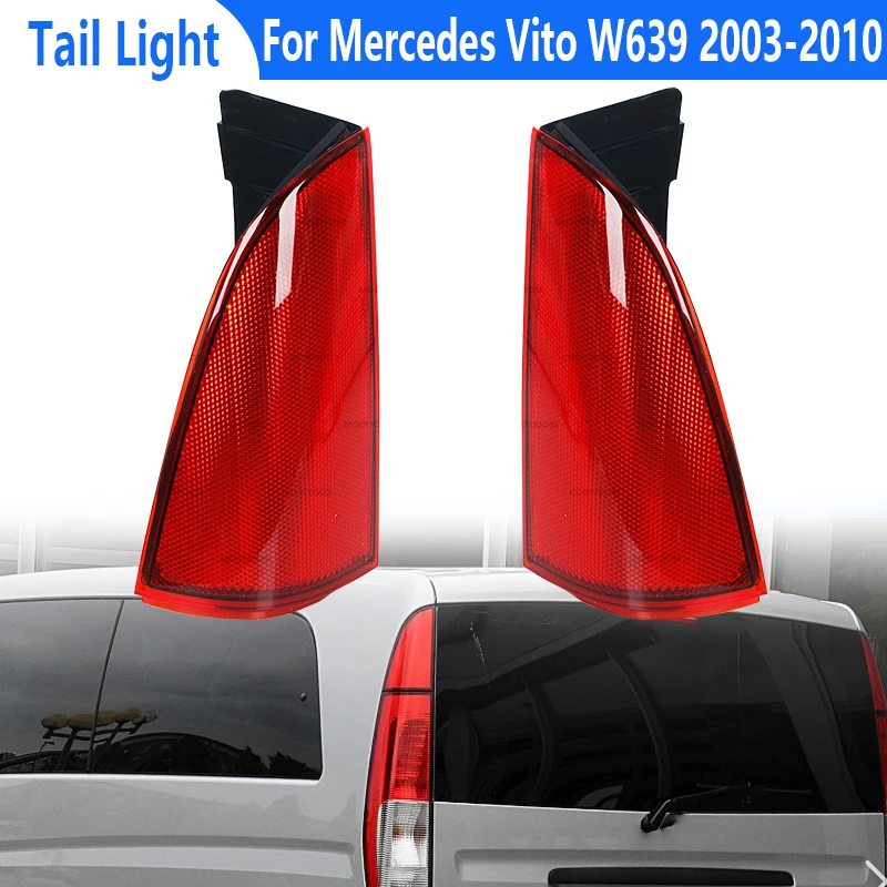 Fanale posteriore per auto per Mercedes Vito W639 2003-2010 Paraurti posteriore Luce freno Fanale posteriore Triangolo superiore Luce Piccola luce A 6398201964