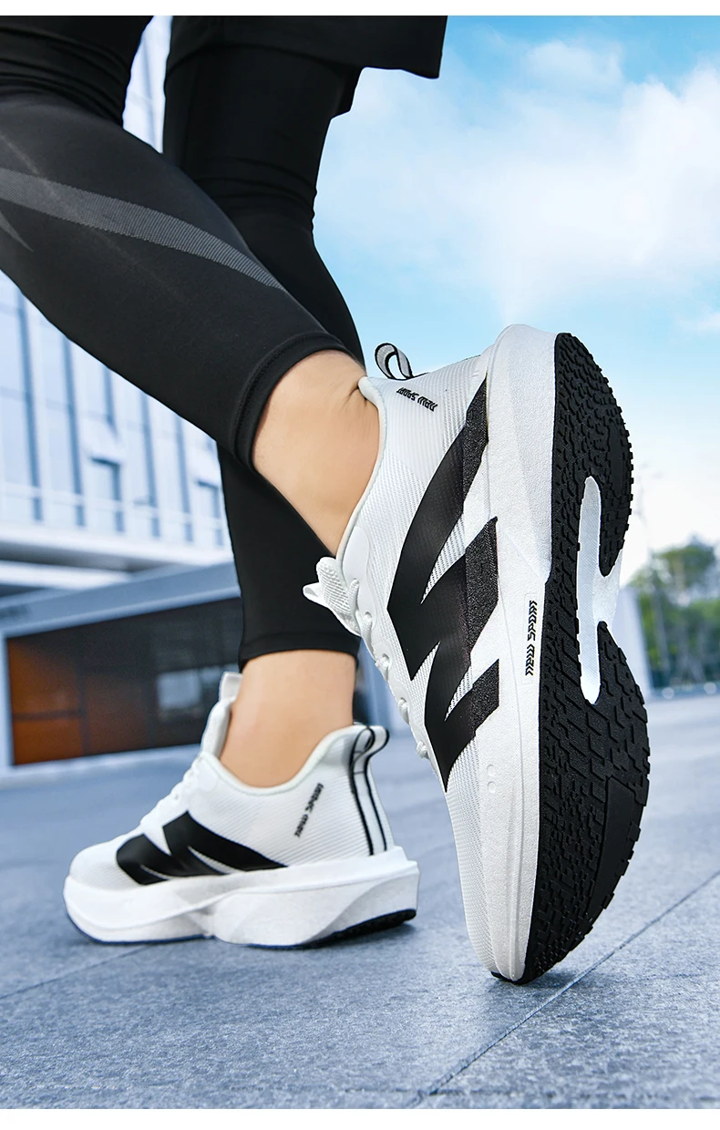 Marathon-Laufschuhe Herren Sneakers mit Carbonplatte Outdoor-Sport Atmungsaktiv Leichtgewicht Damen Bequeme Athletische Sneakers Prime – Detail 37