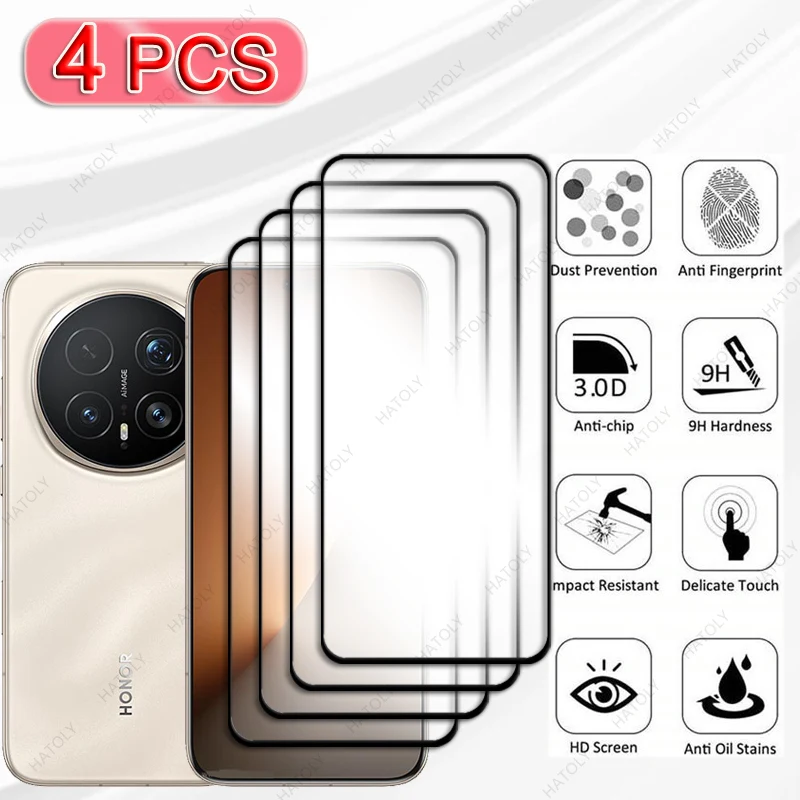 واقي شاشة مقسى بحافة ثلاثية الأبعاد لهاتف Honor Magic8 Pro طبقة رقيقة واقية زجاجية لهاتف Honor Magic8 Pro 5G واقي عدسة الكاميرا #4