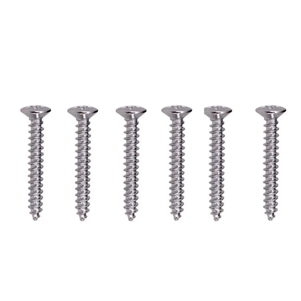 Pack of 6 Electric Guitar Single Coil Pickup Screws with Springs (Gold) pickup screws guitar pickup screws and springs