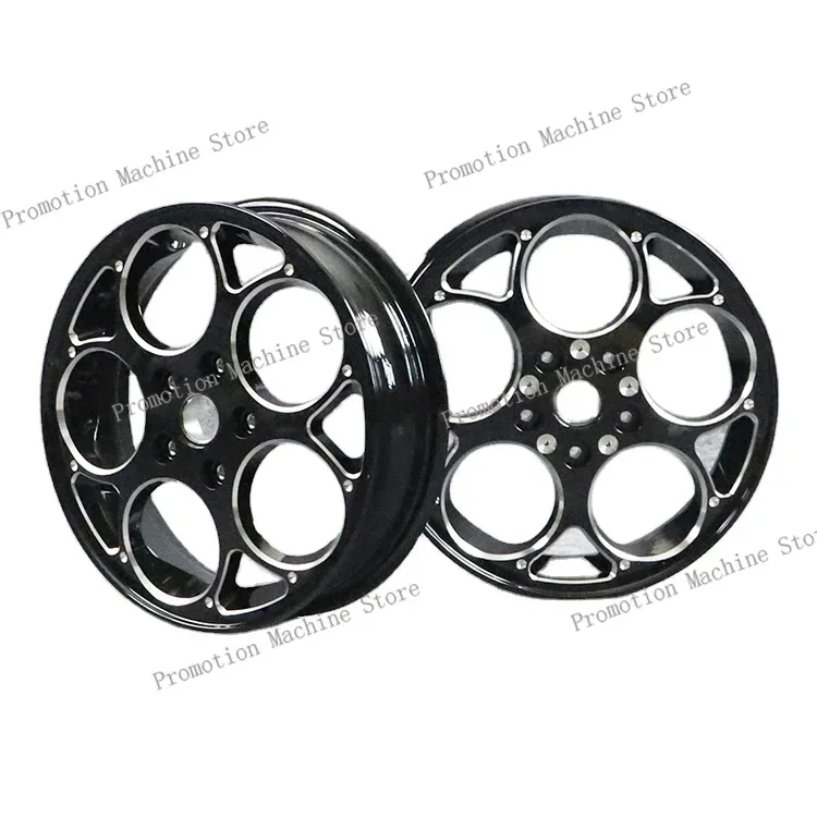 6061-A Aluminum CNC Wheels Sprint 300CC scooter rim bright black 3.0*12 inch for Vespa GTS
