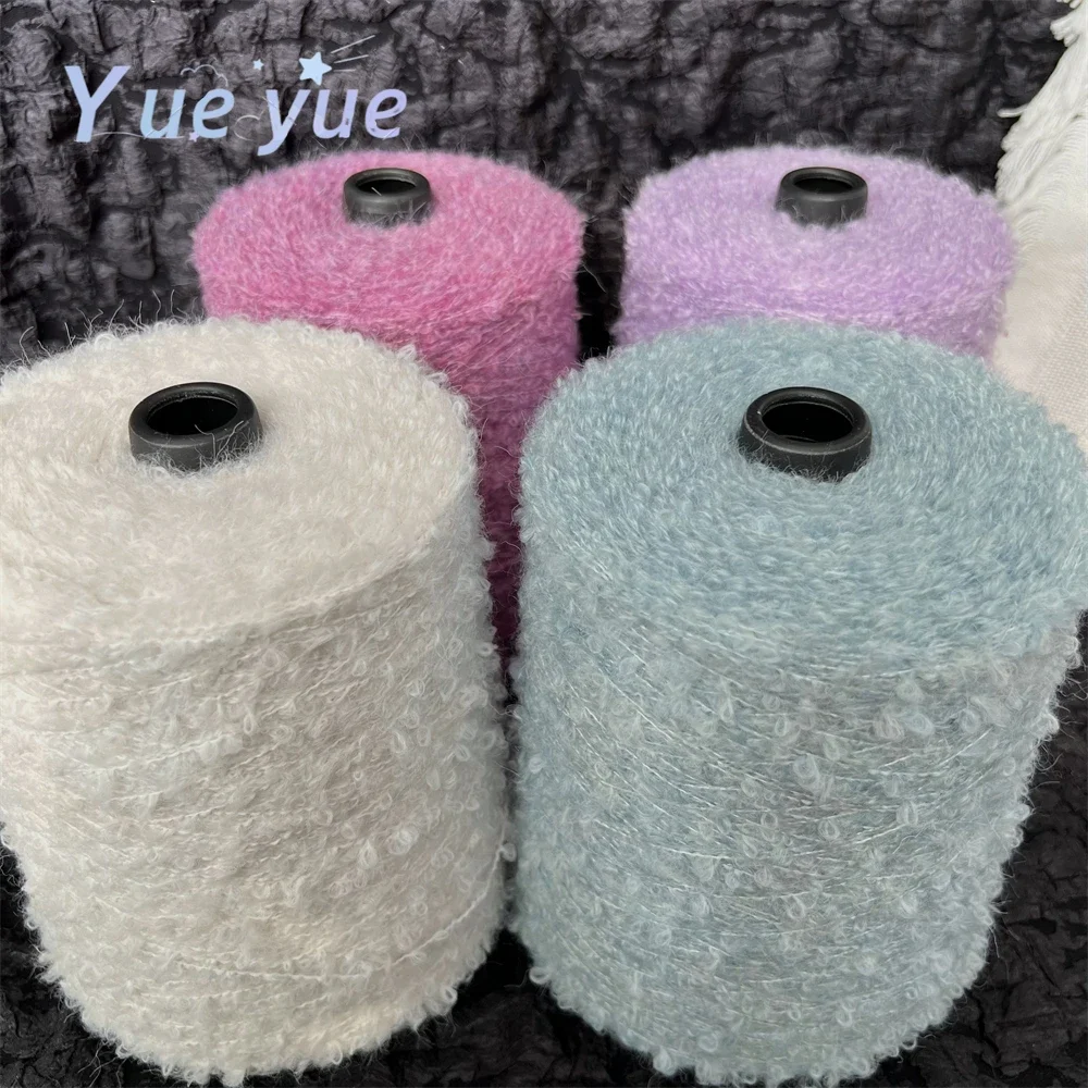 

500g/Ball Soft Plush Wool Acrylic Loop Yarn for Knitting Sweater Scarf Doll Hair Making Crochet Thread Felting