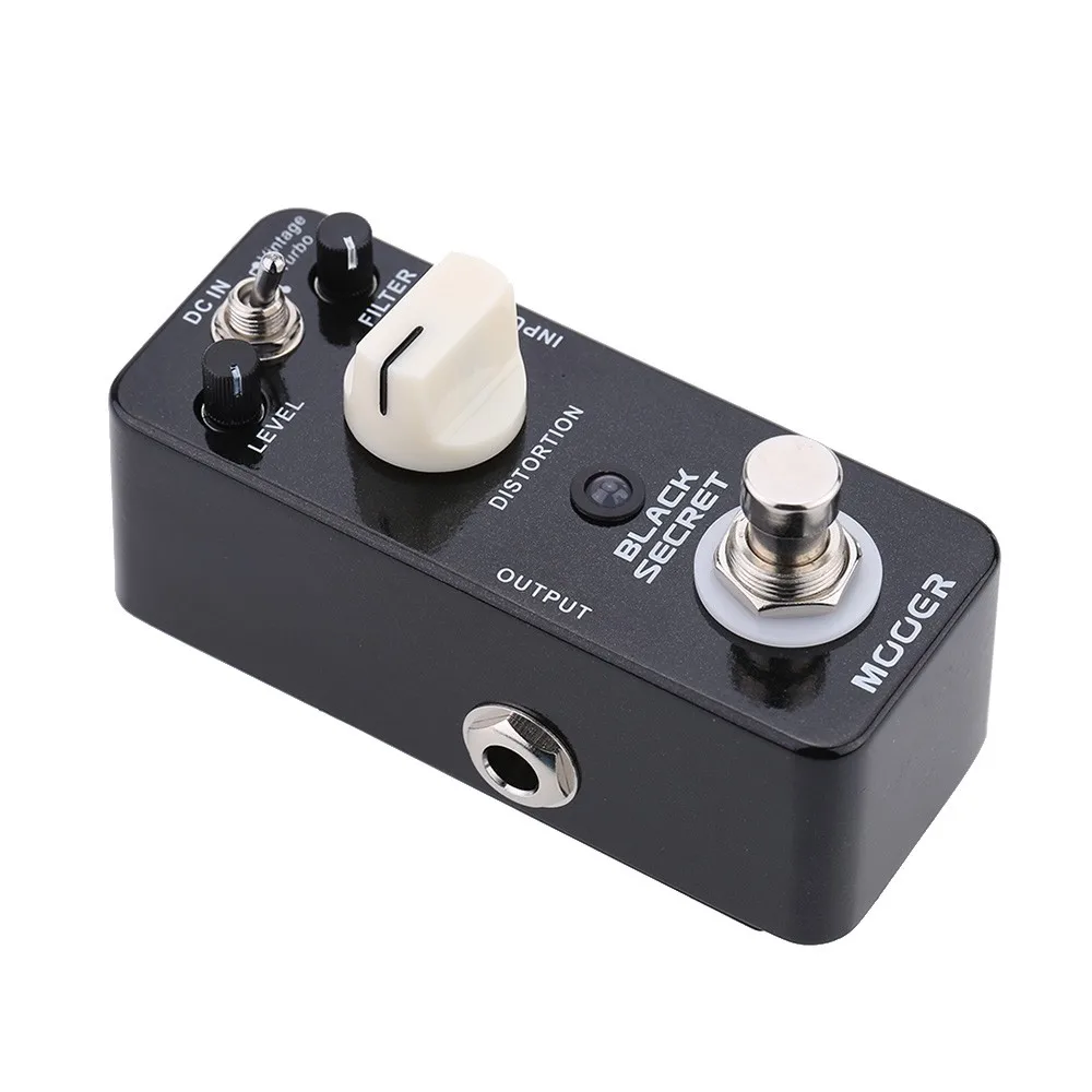 Distortion Effect Pedal Electric Guitar Pedal Mooer Black Secret  Mini Distortion Electric Guitar Effect Pedal True Bypass