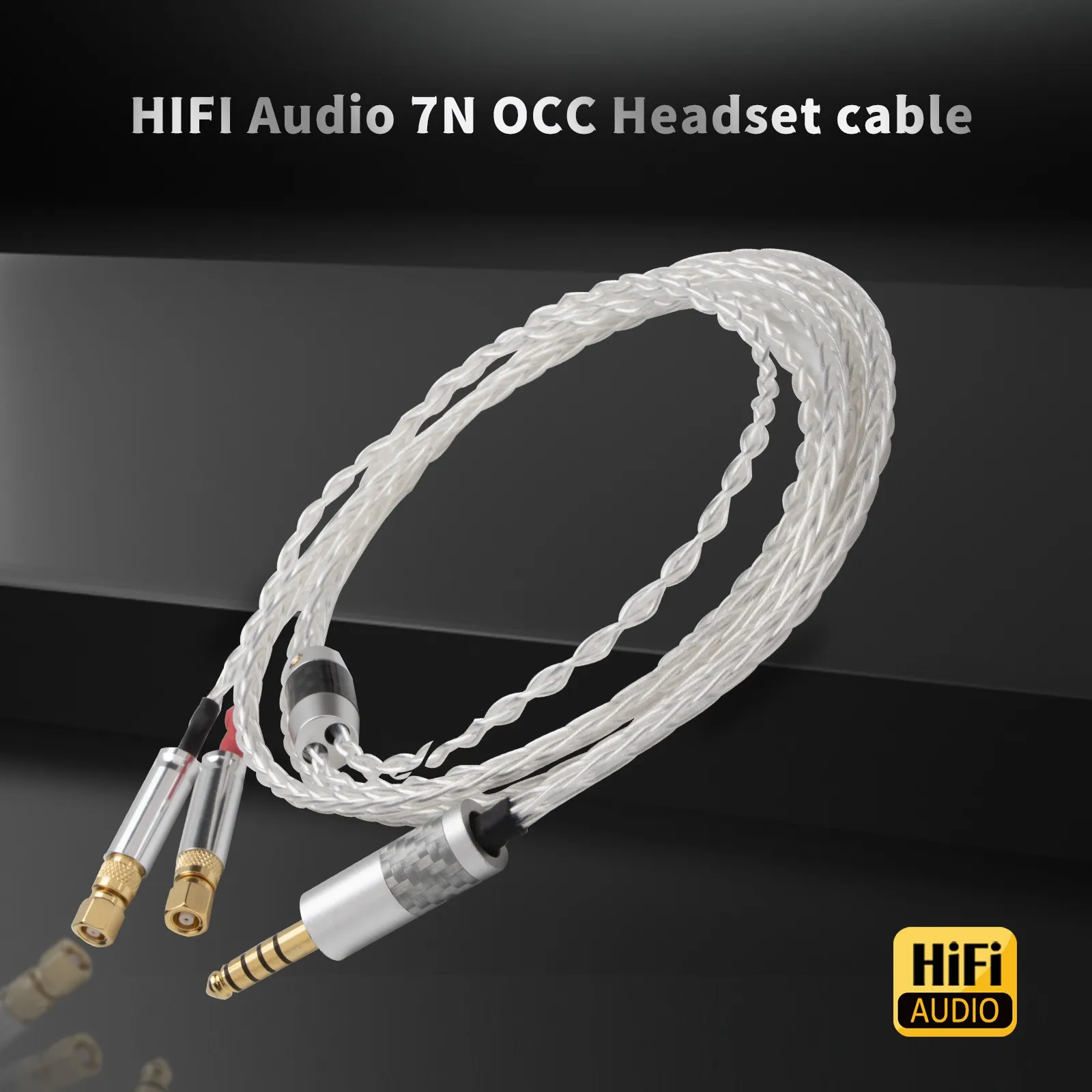 

Preffair HIFI 8-ядерный кабель для наушников из чистого серебра 99,998% для наушников HiFiMan HE400 HE5 HE6 HE300 HE4 HE500 HE6