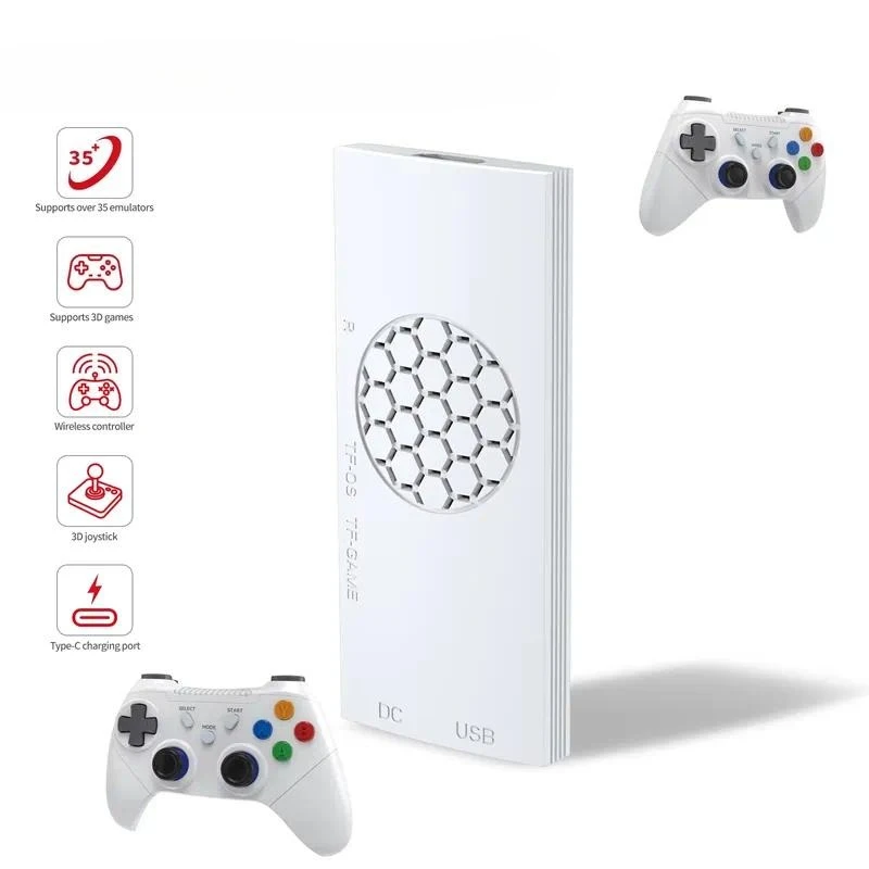 G99 portable video game console 128GB memory card 20000-30000 games, wireless 2.4GHz dual analog joystick controller, gamepad