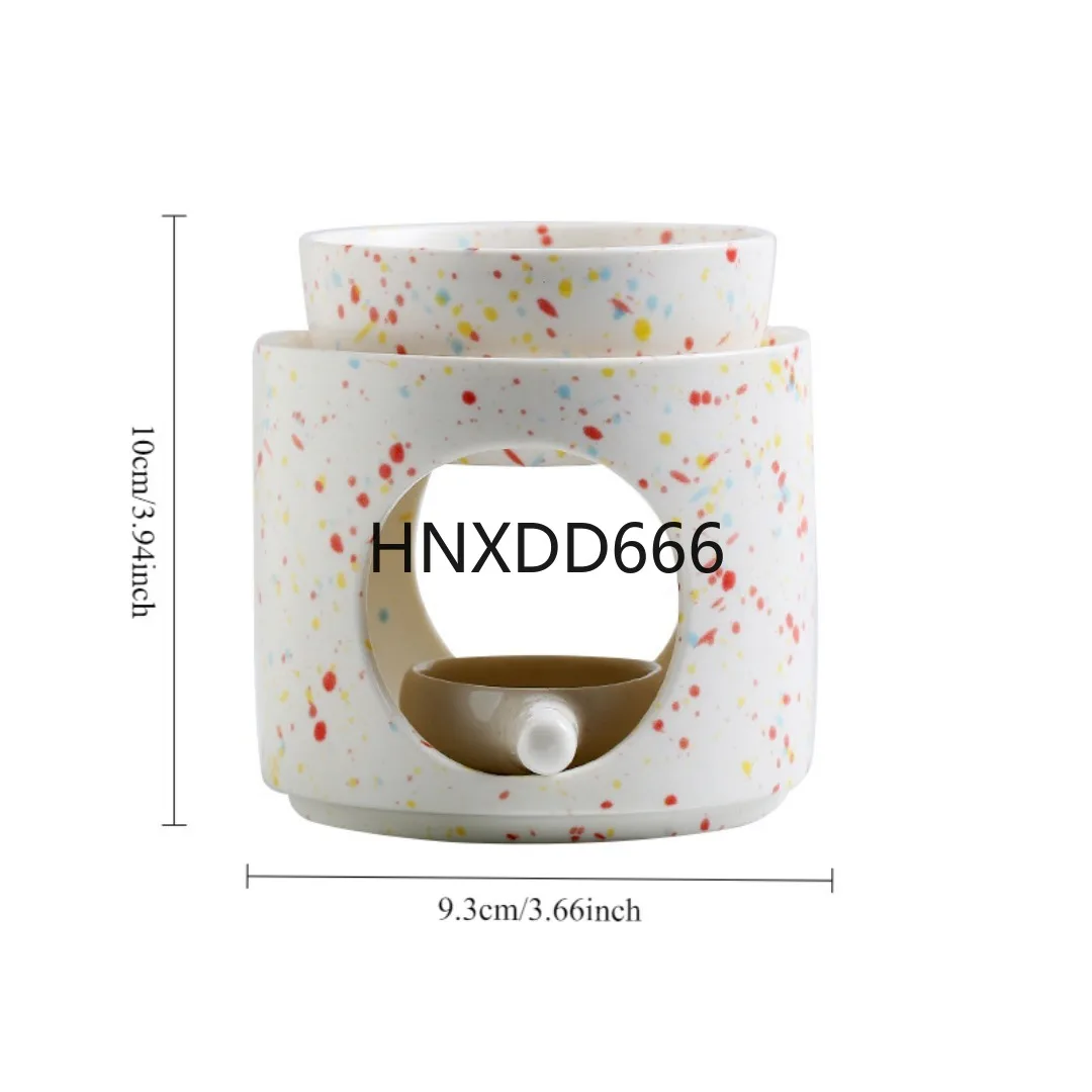 

1PC creative cylinder separated ceramic aromatherapy stove Luo household living room bedroom essential oil candle stove