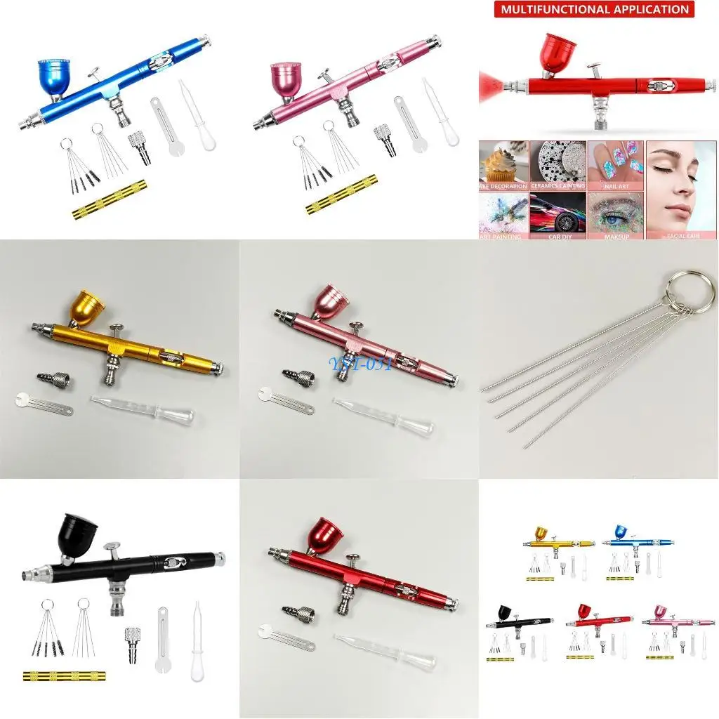 

E15A Double-Action 0.3mm Gravity-Feed for Nail Manicures Small Air Brush