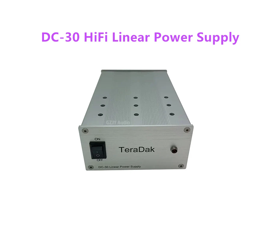 TeraDak DC-30 HiFi Linear Power Supply DC5V3A/DC6V3A/DC9V2.5A/DC12V1.8A/DC15V1.5A For Audio Equipment Upgrade/R-type transformer