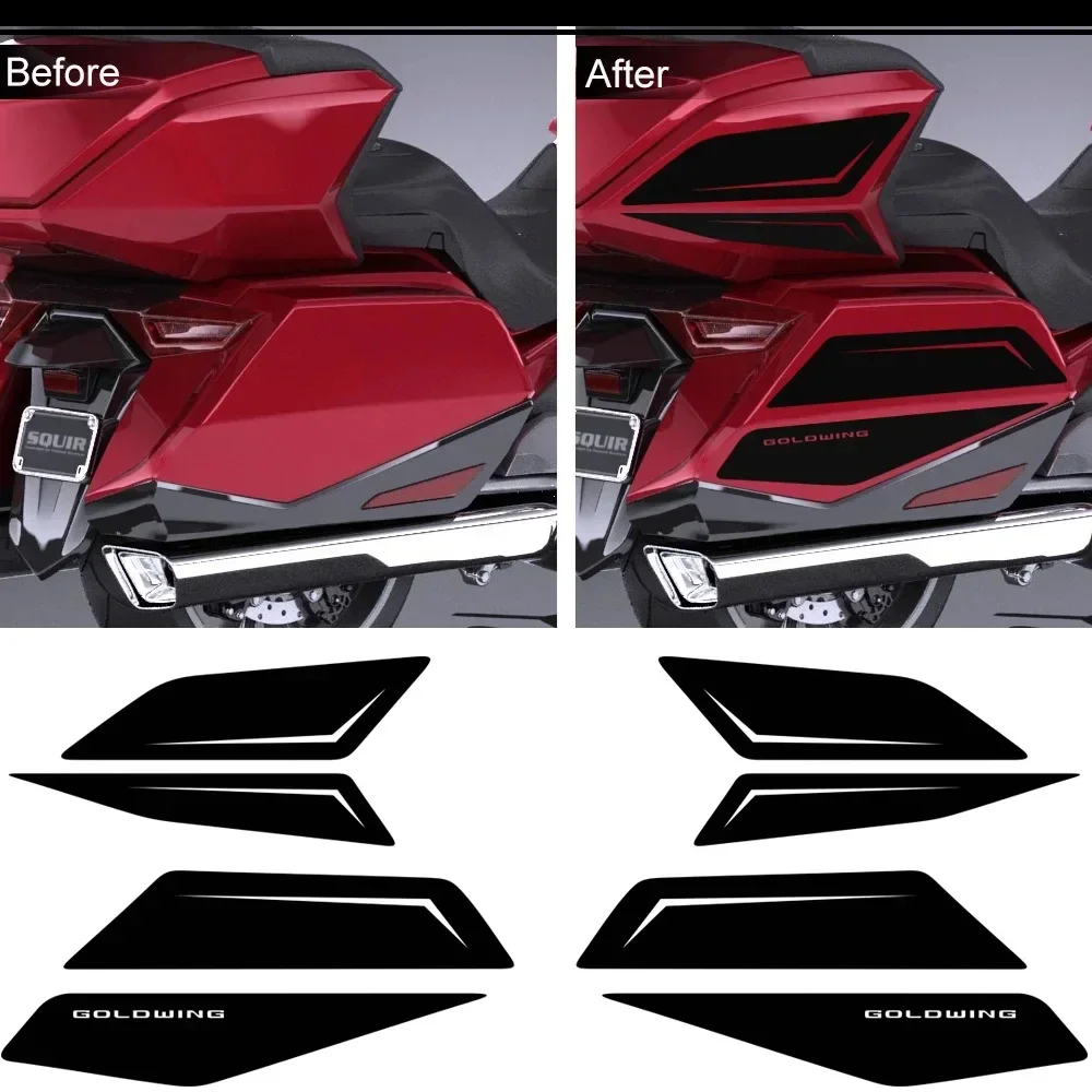 Decalques para Malas de Bagagem Tronco, Proteção Tanque Pad, Emblema Logotipo, Honda Goldwing GL1800 Tour