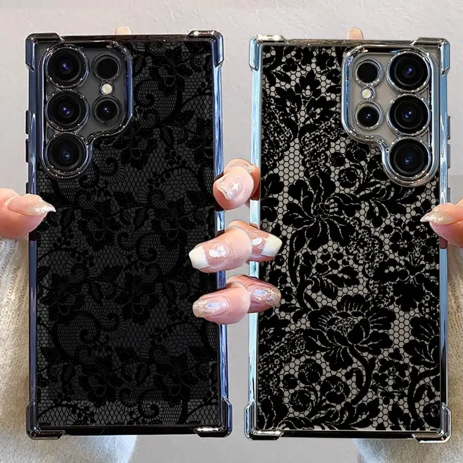 Case for Samsung Galaxy S25 S21 Plus S24 S23 S25Edge S20 FE S22 Ultra Phone Cover Mandala Flower Art