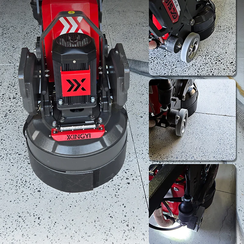 4KW Gearbox Driven Art Epoxy Floor Polishing 1P Planetary Floor Grinder 220V Concrete Grinding Machine For Sale