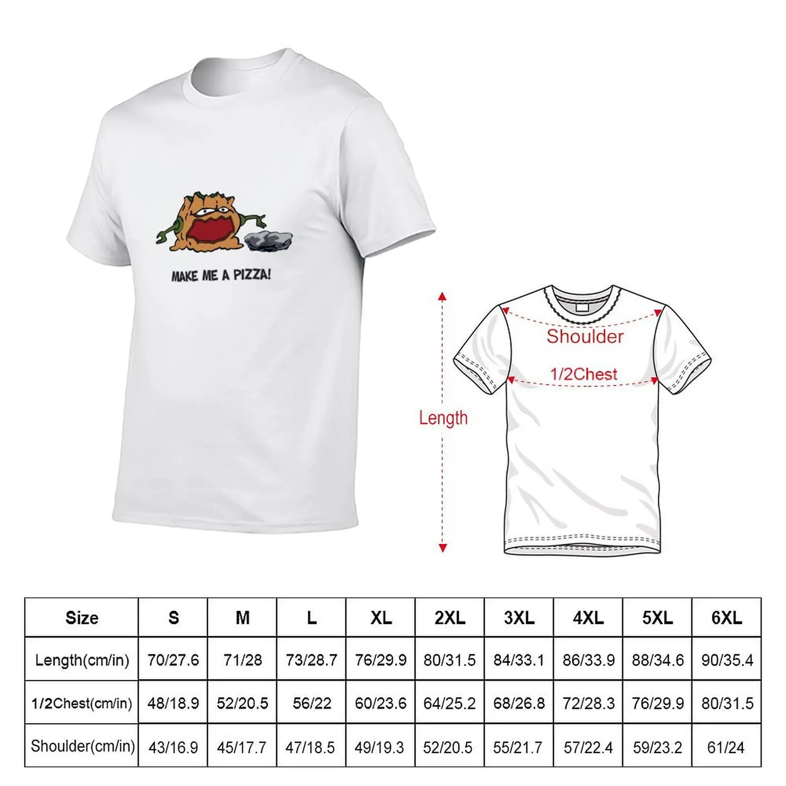 Arno the Tree Troll at Pizza Pass T-Shirt topping blacks plain white t shirts men