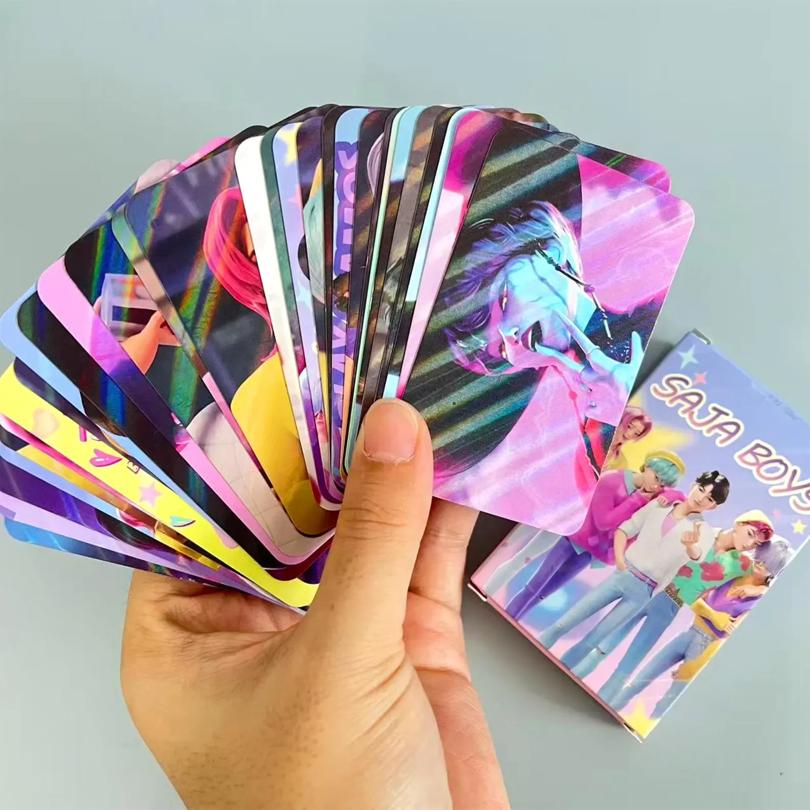 مجموعة بطاقات صور K-POP Demon Hunter هدايا تذكارية للمروحة-Rumi وZoey وMina بطاقات فنية، أولاد ساجا، هدية حفلة هنتر لعشاقهم، Kpop