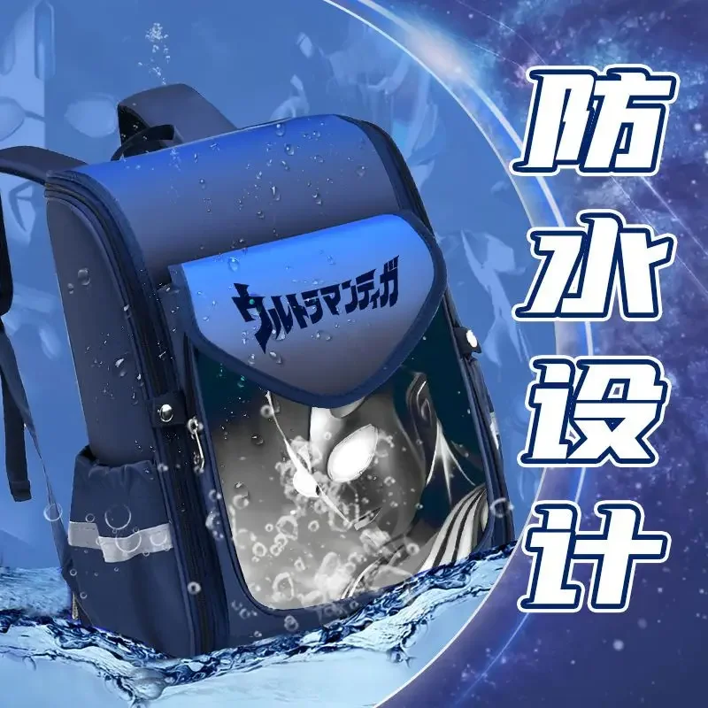 New School Student Boy Waterproof Bully Grade 1-6 Children Schoolbag Children Reflective Strip Protection Ridge Relief Backpack