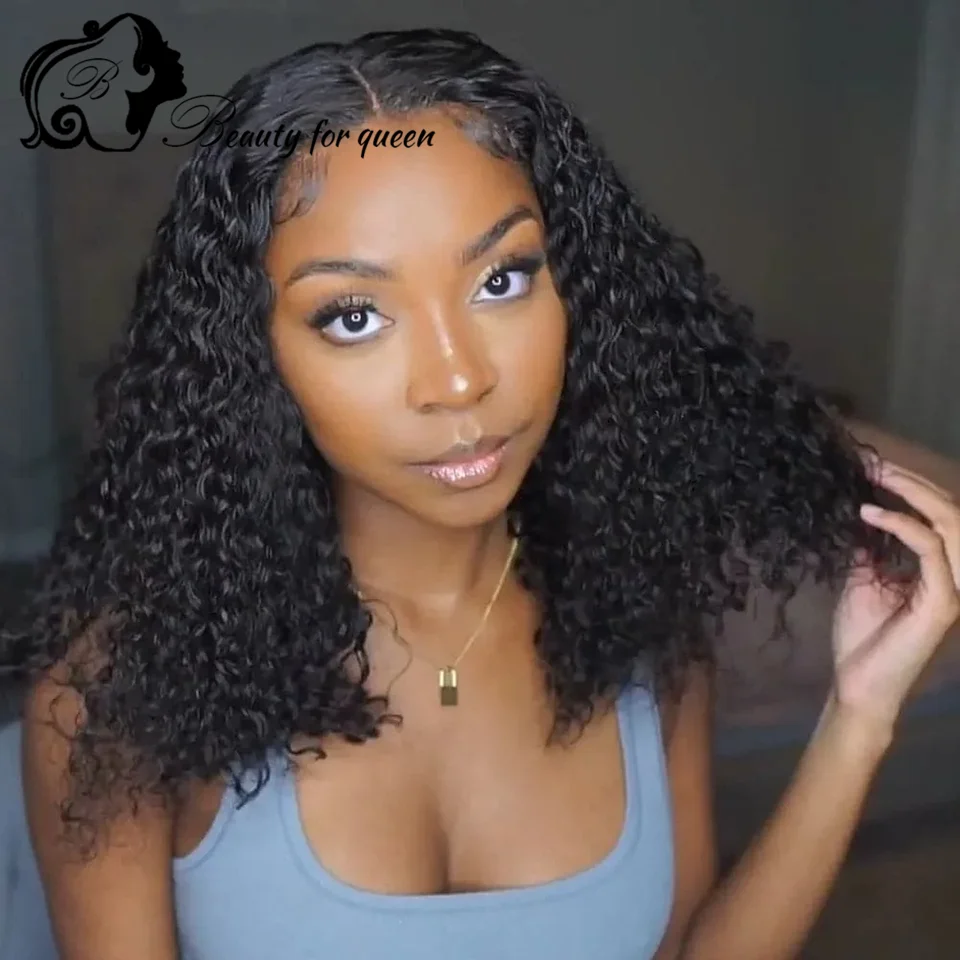 Premium Silky Human Hair Wig Curly Wave Cosplay Brazilian Colored Human Hair Wig Top Sale High Density Pre Plucked Tangle-Tree