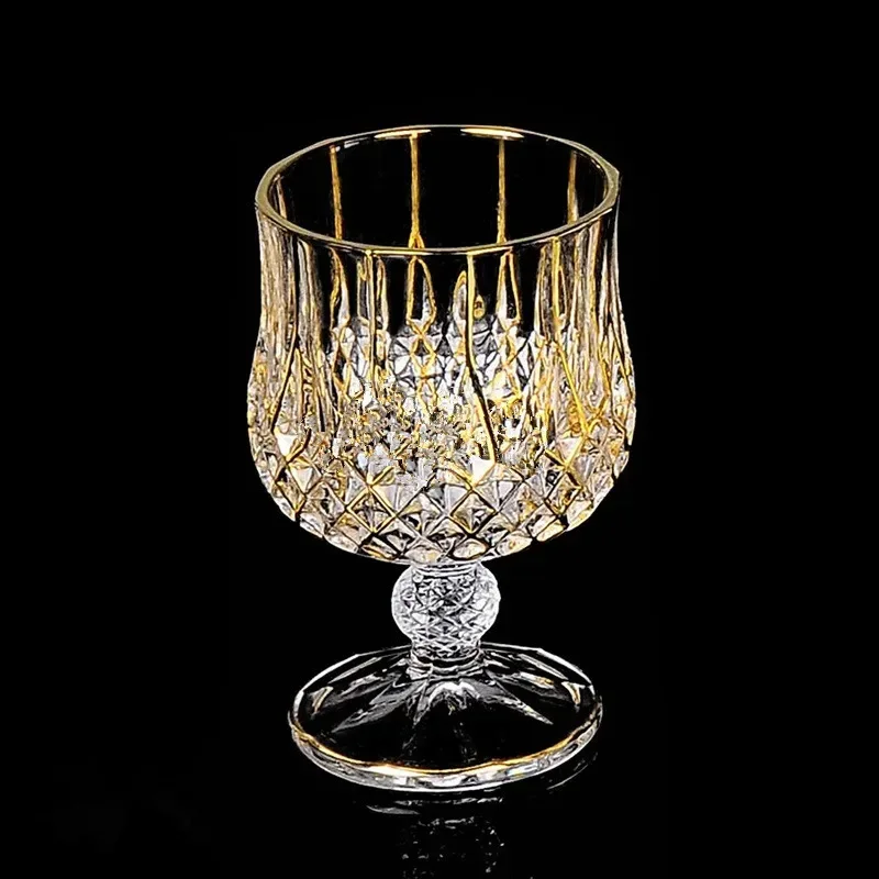 

Short legged whisky glass, foreign wine, household spirits glass, brandy, crystal glass wine set Exquisite