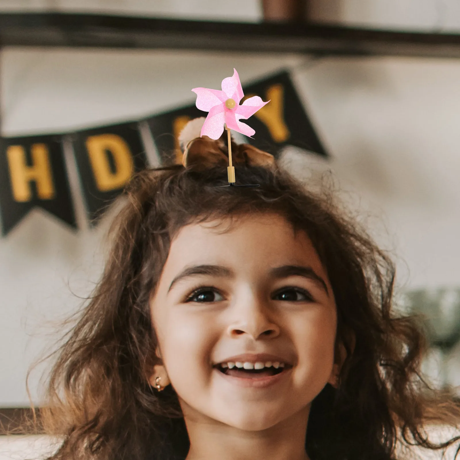 

20Pcs Windmill Hair Clips Girls Cute Rotating Glitter Hair Accessories Barrettes Party Dance Accessories for Kids