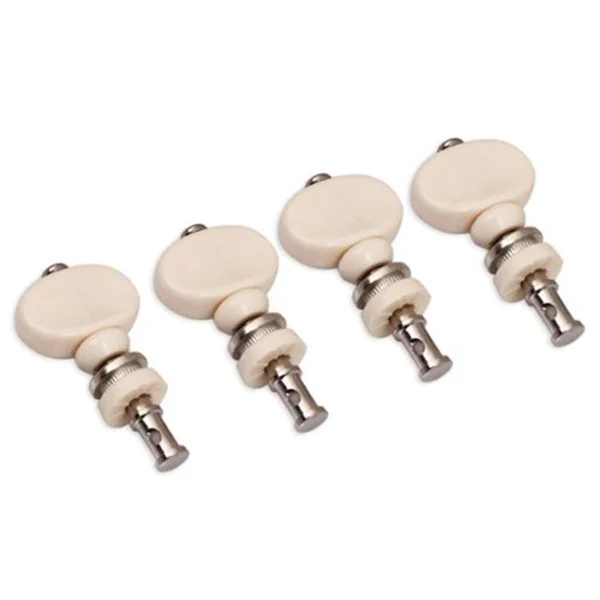 

4pcs Ukulele Tuners White Hard Steel Plastic Replacement Tuning Pegs Guitar Tuners Machine Heads For Ukulele Guitar Parts