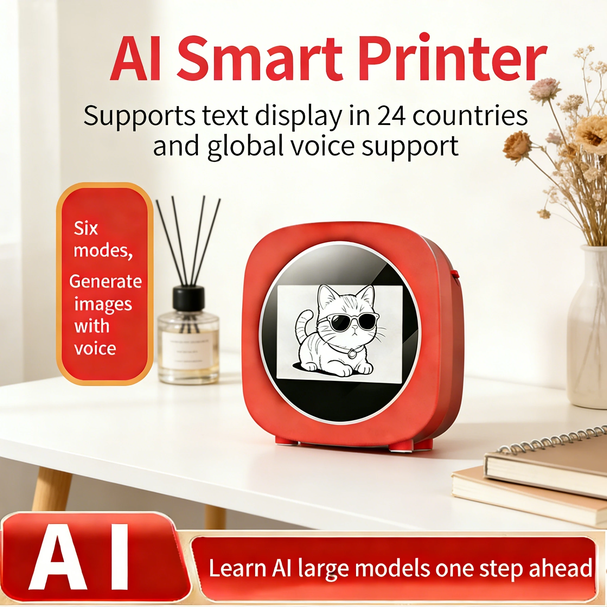 AI Voice Intelligent Kids Drawing Printer 2.4