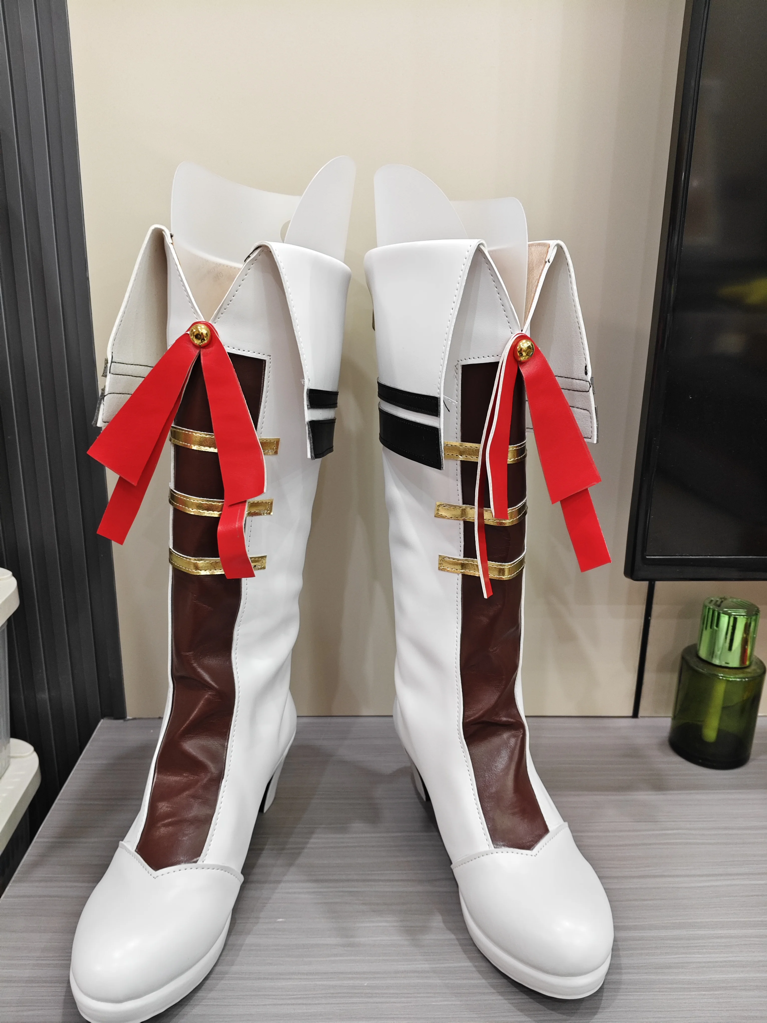 우마무스메 프리티 더비 URA 골드 쉽 코스프레 신발 부츠 게임 애니메이션, 할로윈 레인보우 Cos0 W1538