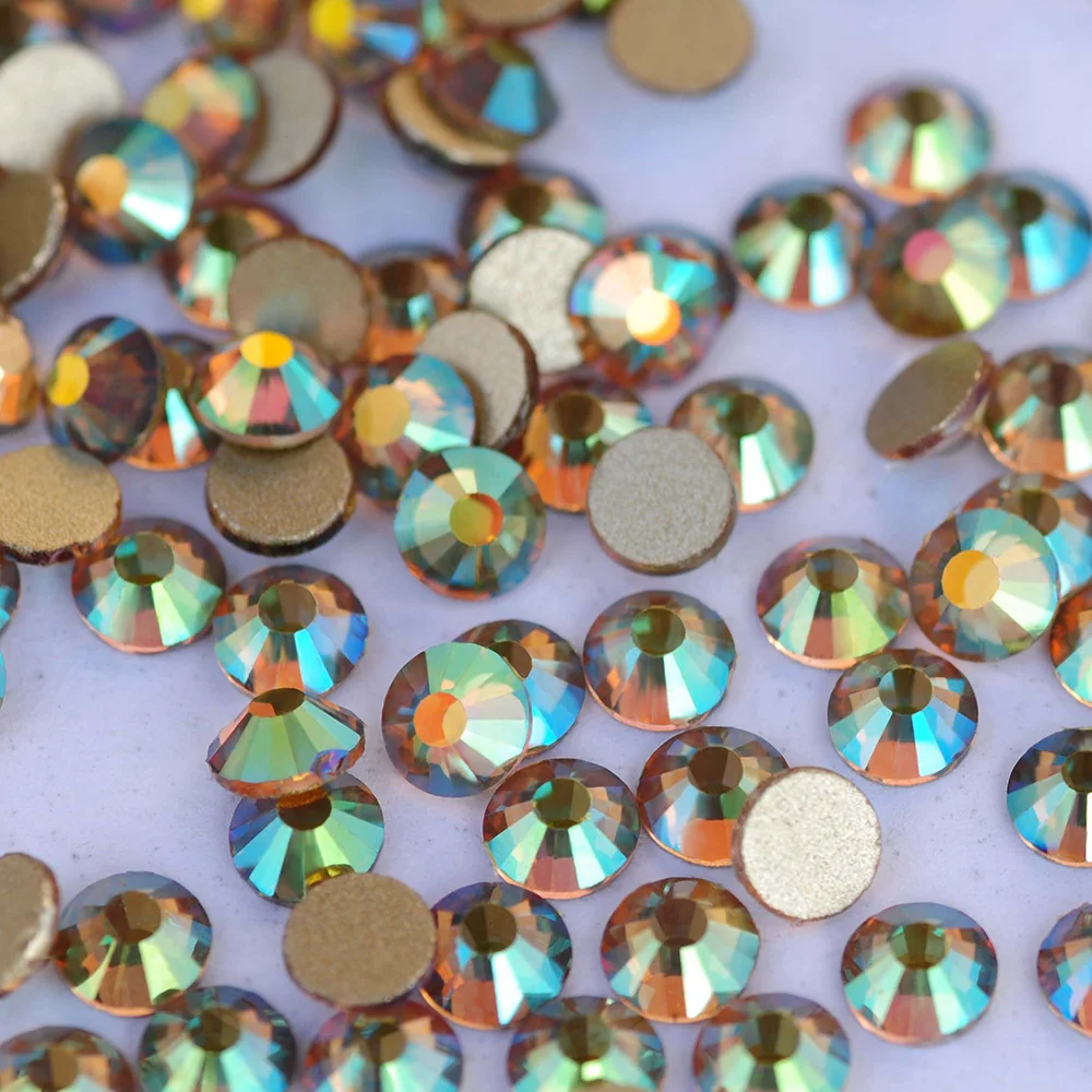 Ghost Light Kristallstein-Aufkleber, flache Rückseite, nicht heißklebende Glas-Strasssteine für DIY-Kleidung, Handarbeiten, Strass-Applikationen – Detail 3