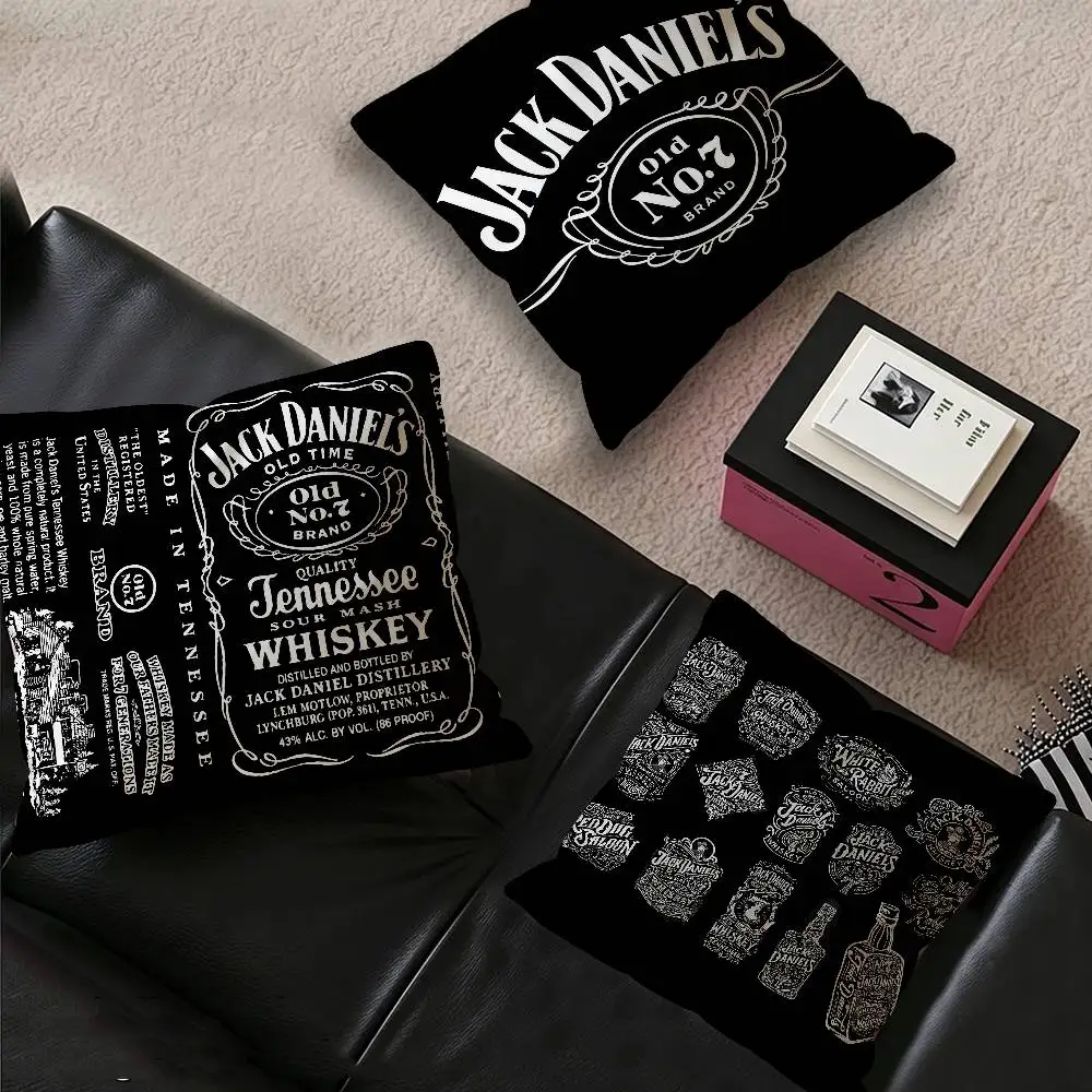 J-Jack D-Daniels Pillow Gifts Home Office Furnishings Bedroom Sofa Car Cushion Cover case 45x45cm