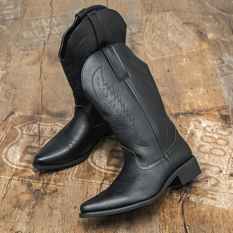 

Men's high top boots High quality daily styles for autumn and winter Office Business Fashion street outdoor leather shoes