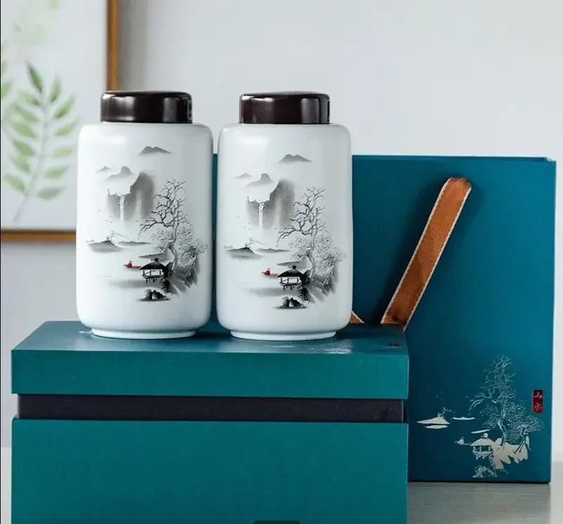 

Керамический контейнер для чая, влагостойкий герметичный контейнер для хранения, органайзер, коробка для конфет, банка для еды