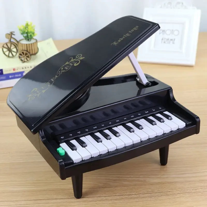 26 Key Mini Electronic Piano Simulation Play Music Instrument Toy Practice Black Pink Chirstmas Gift