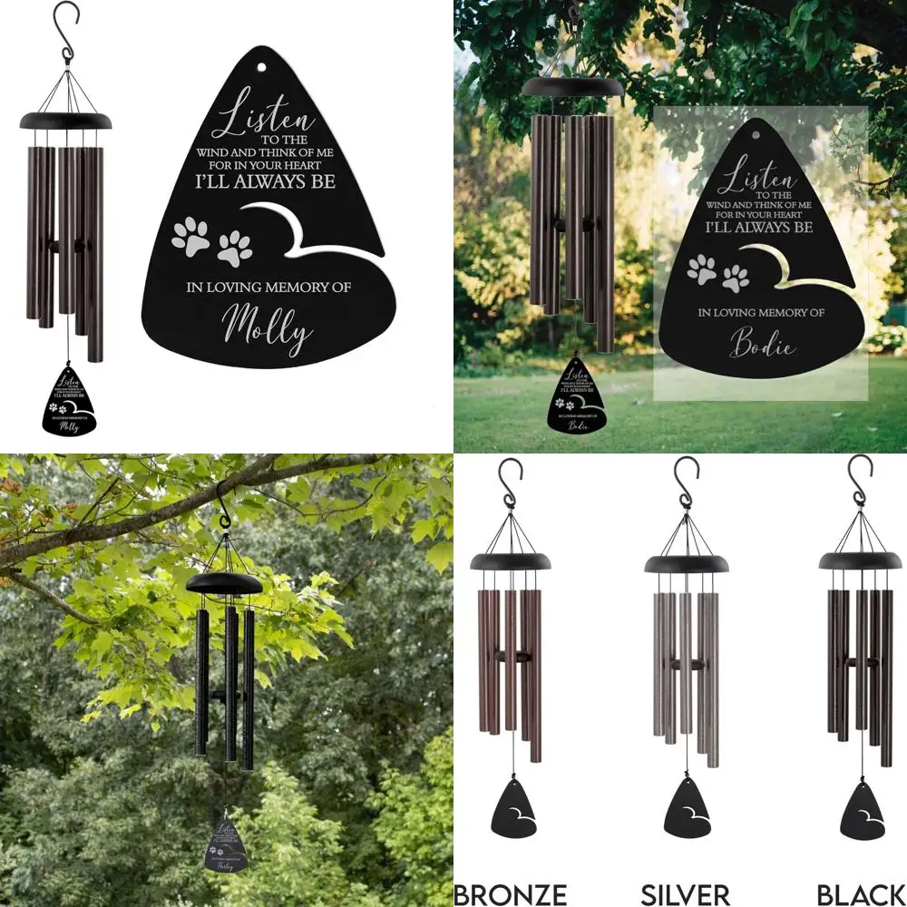 

элегантный 21-дюймовый черный колокольчик: дань уважения любимого домашнего животного