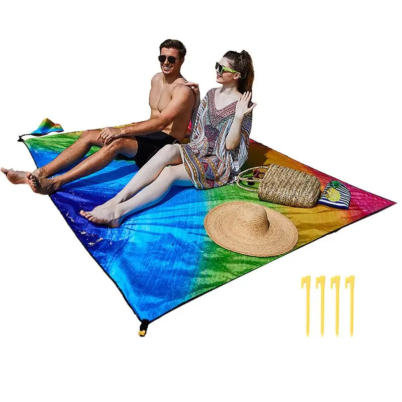 

Moisture-proof Outdoor Picnic Mat Portable Sand Beach Mats Foldable Picnic Mat Foldable Lightweight Beach Camping Travel Mat