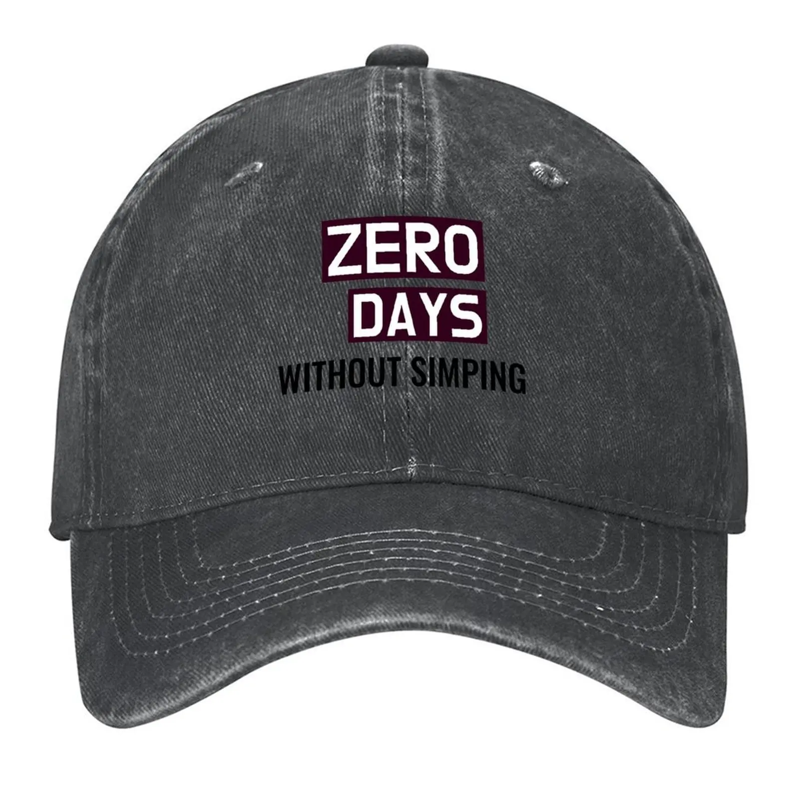 

Im a simp- Zero Days Without Simping - Cool Baseball Cap Sunscreen sun hat Luxury Man Hat Women's Golf Wear Men's