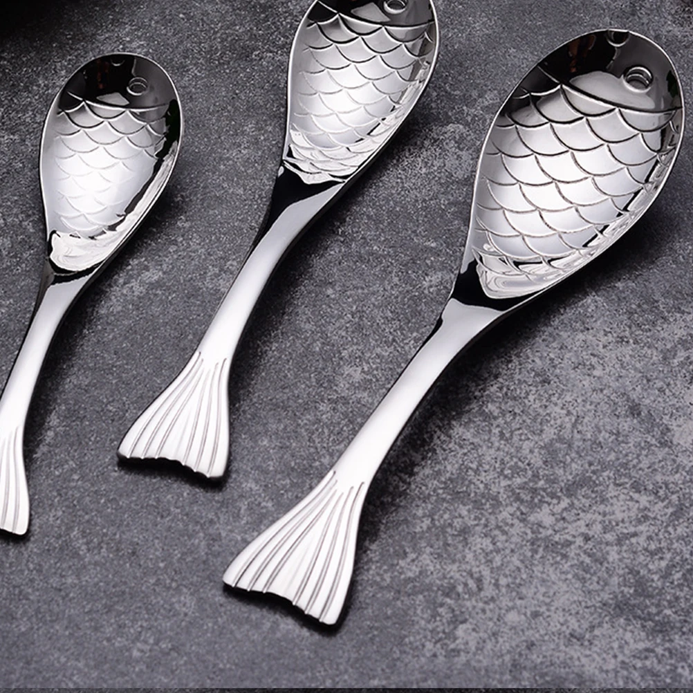 

Stainless Steel Soup Stainless Steel Ladle Kitchen Spoon Kitchen Ladle Heat Cooking Spoon Resistant Easy Clean Silver