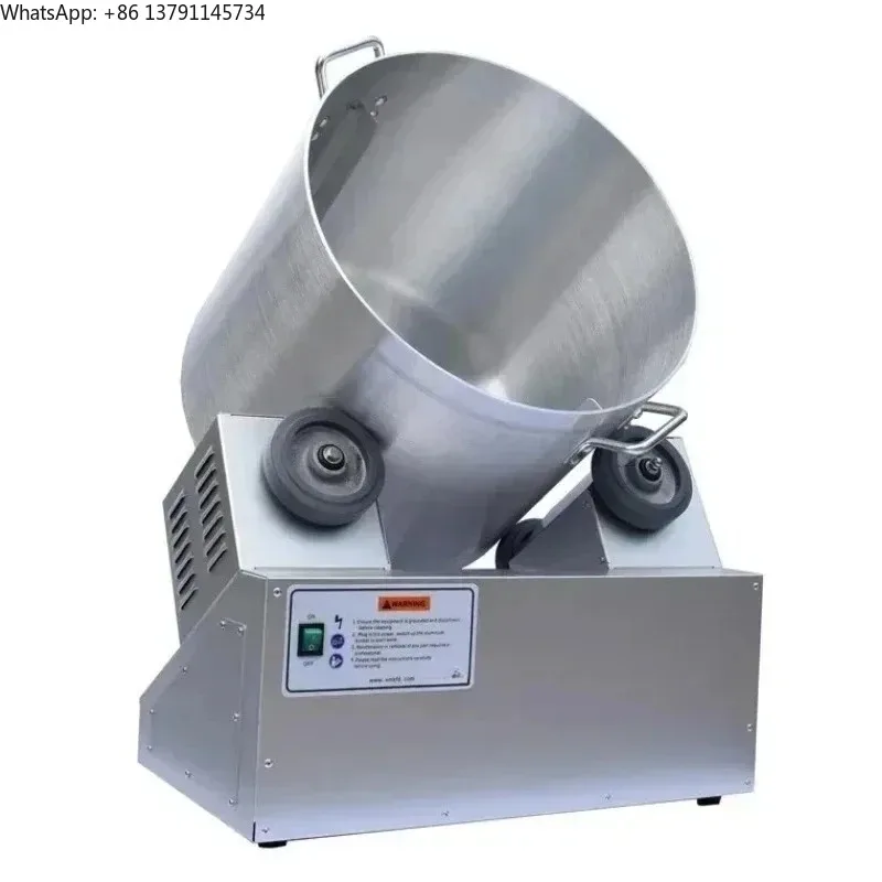 2026-Popcorn Special Coater Mixer Tumbler For Flavor Seasoning Powder Popcorn Tumbler Wrapping 220V 450W
