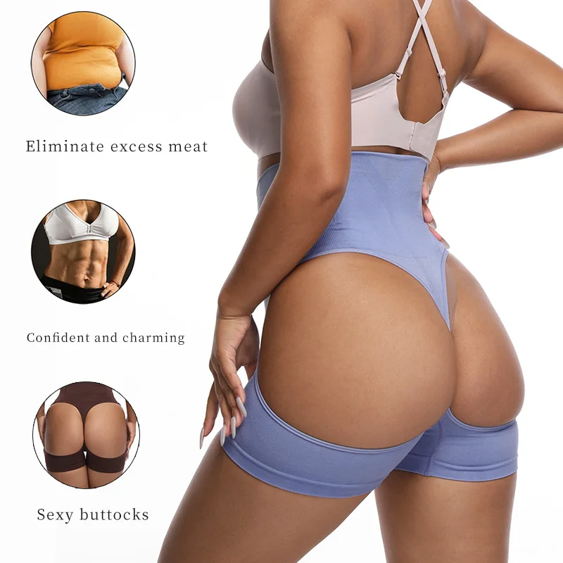 3PCS Women High Waist Shaping Panty Butt Lifter Seamless Shapewear Slimming Shorts Tummy Control Body Shaper Underwear view 2