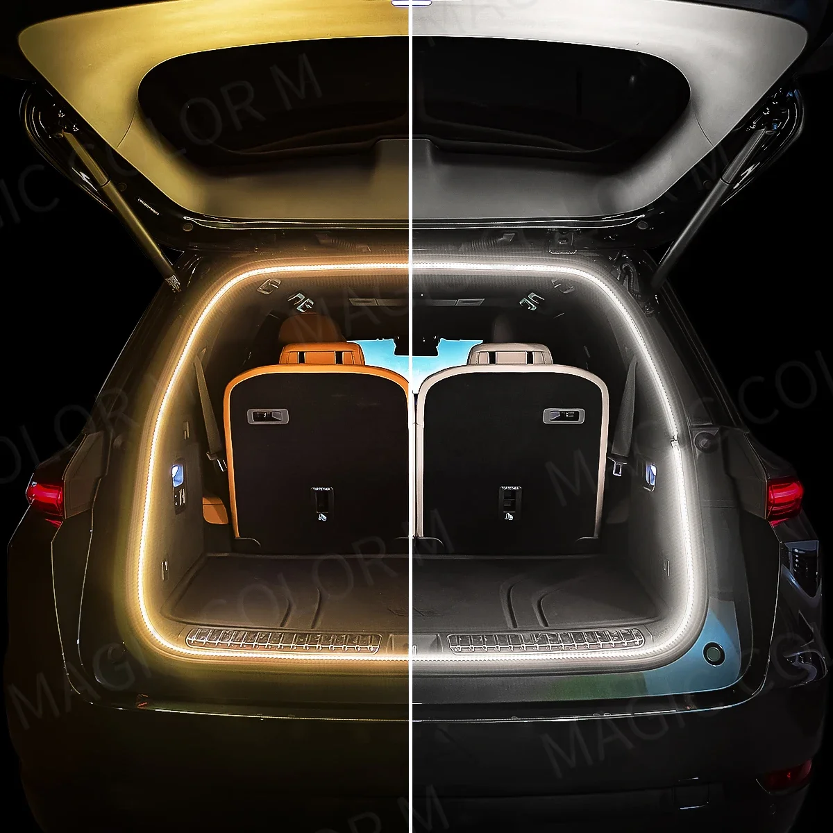 5M รถ Trunk Light สําหรับ Tesla 3 Y S X รถ Ambient ตกแต่งบรรยากาศโคมไฟ LED Strip Universal ultra-bright ภายใน