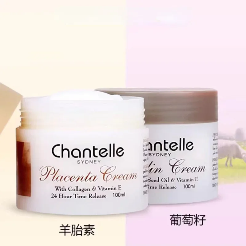 Australian Chantelle Sheep Placenta Cream 100ml Grape Seed Nourishing Collagen VE Hydrating Moisturizing Repairing Skin Care