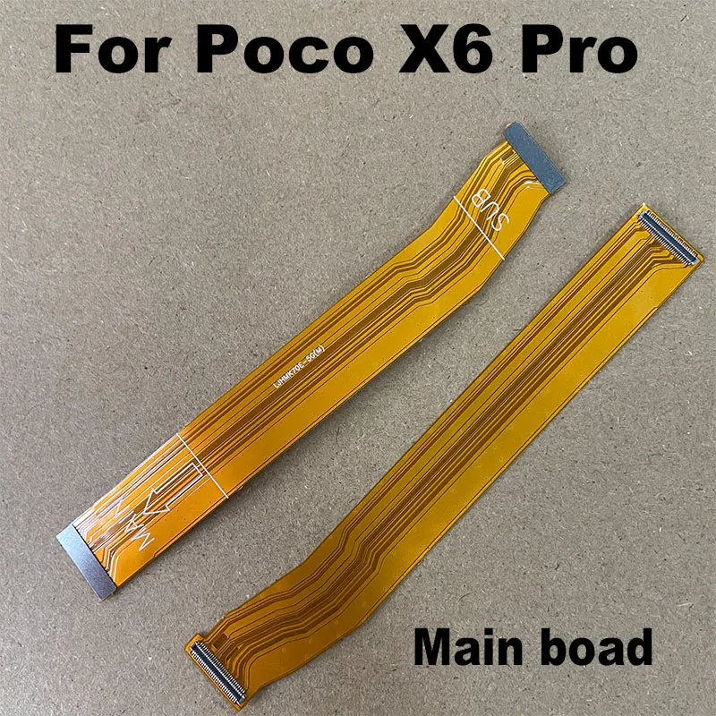 For Xiaomi Poco X6 PRO 5G USB Charging Dock Port Mian Mother Mic Microphone Fast Connector Board Flex Cable Parts Replacement