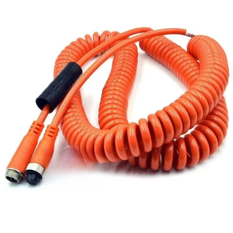 Antifreeze bold semi-trailer four-way monitoring spring line aviation head telescopic line truck reversing image video line