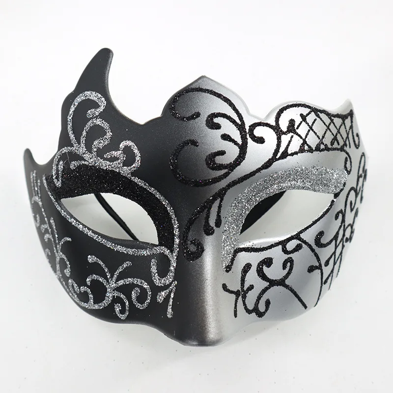 Christmas Carnival Events Props Half Face Princess Painted Mask Spray Paint Mask Suitable for Carnival Party Bar Masquerade