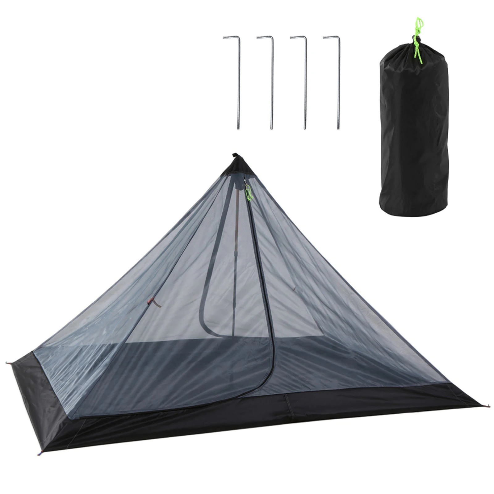 

1pc Brand New Mesh Tent Inner Tent With Pegs 210D Oxford Fabric Carry Bag Double Side Zippers For Garden Inner Tents Shield
