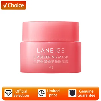 Laneige 모이스처라이징 리페어 립 마스크, 베리 향, 작은 항아리, 3g 모이스처라이징 체험 세트 