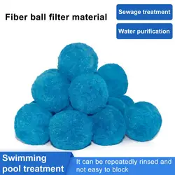 1 Beutel Pool Filter Ball Wasser sparen effektiv sauber halten blau Schwimmbad Spa Whirlpool Filter Sand alternative Haushalts waren