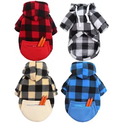 Winter Warm Pet Dog Clothes Soft Wool Dog Hoodies Outfit For Small Dogs Chihuahua Pug Sweater Clothing Puppy Cat Coat Jacket