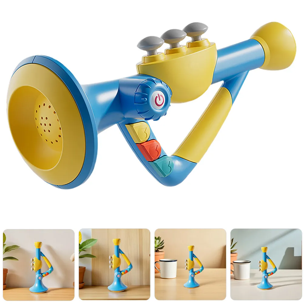 

1pcs Children Music Education Trumpet Adjustable Whistle Sounds For Toddlers Early Learning Musical Instrument Kids Baby
