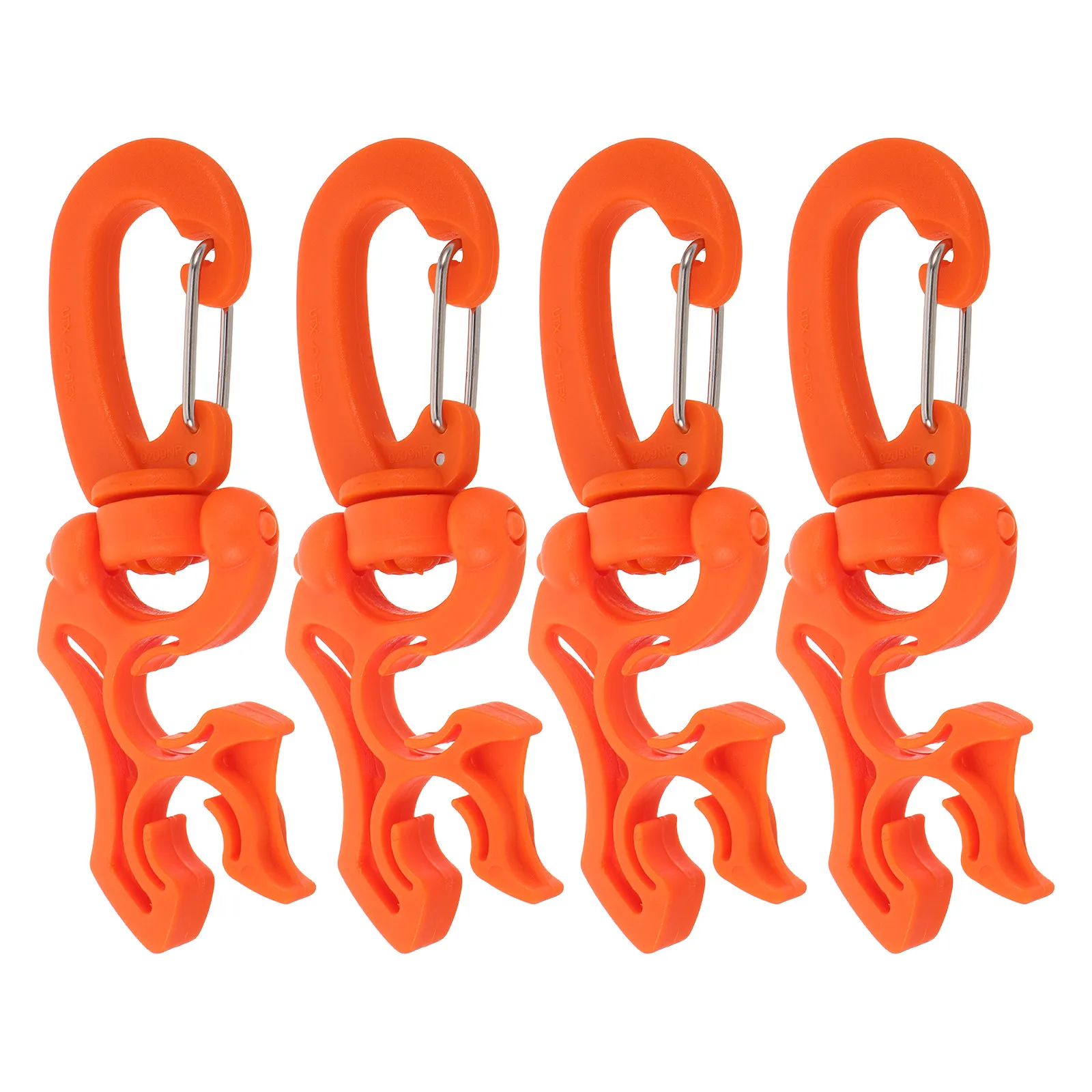 

4Pcs Scuba Double Hose Clip Holder Buckle Snap Hook 10x10mm Diving Regulator Snorkeling Diving Gear Accessories