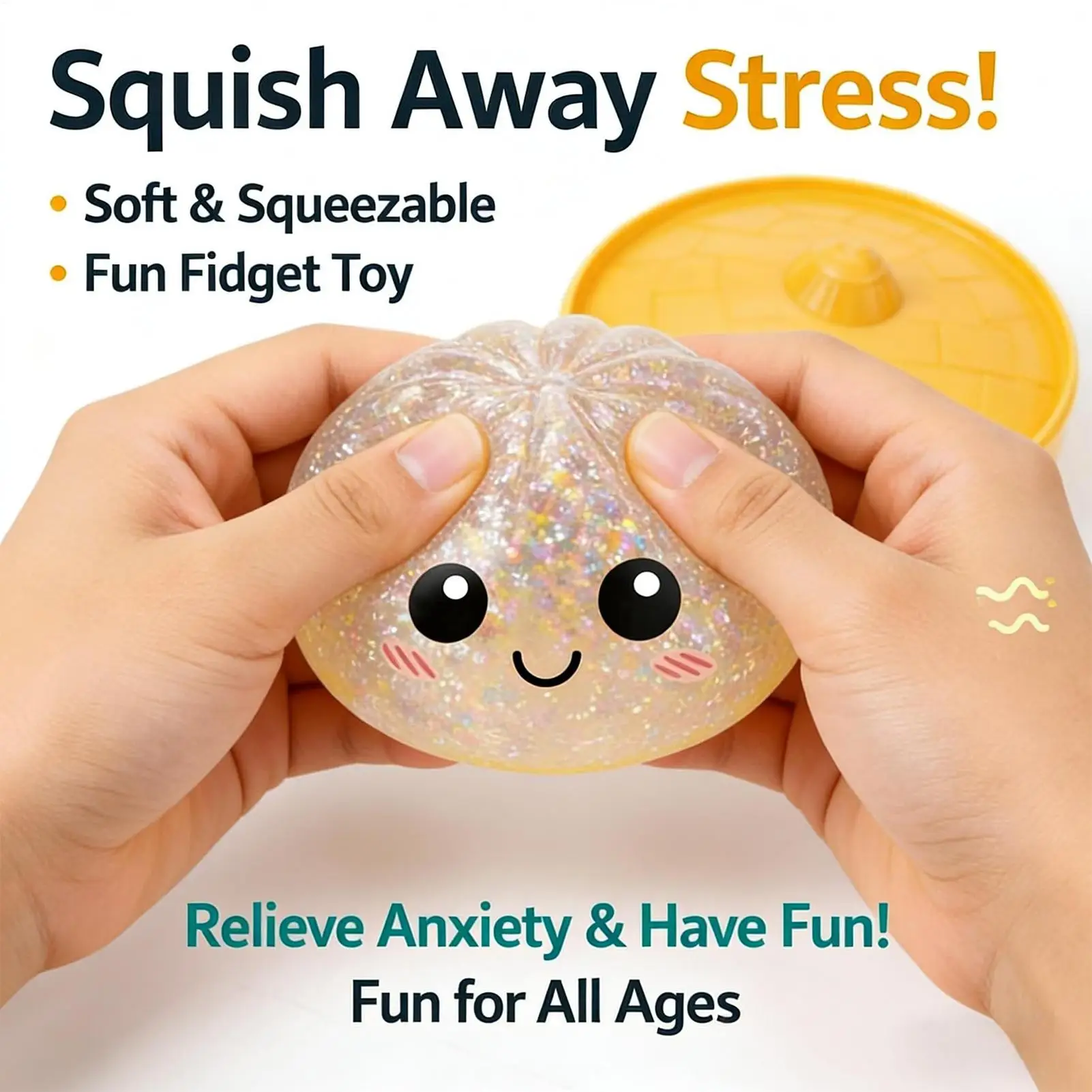 

Реалистичные блестящие антистресс-мячики: сенсорные игрушки-еда для снятия стресса, медленно восстанавливающие форму, для мужчин, женщин, взрослых, детей, для класса и дома