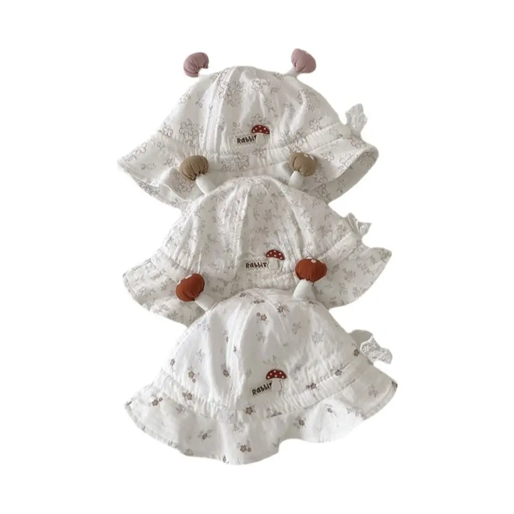 

Модные хлопковые шапочки для защиты от солнца, регулируемые шапочки для младенцев, милая шапочка-рыболовка с цветочным принтом, весна-лето