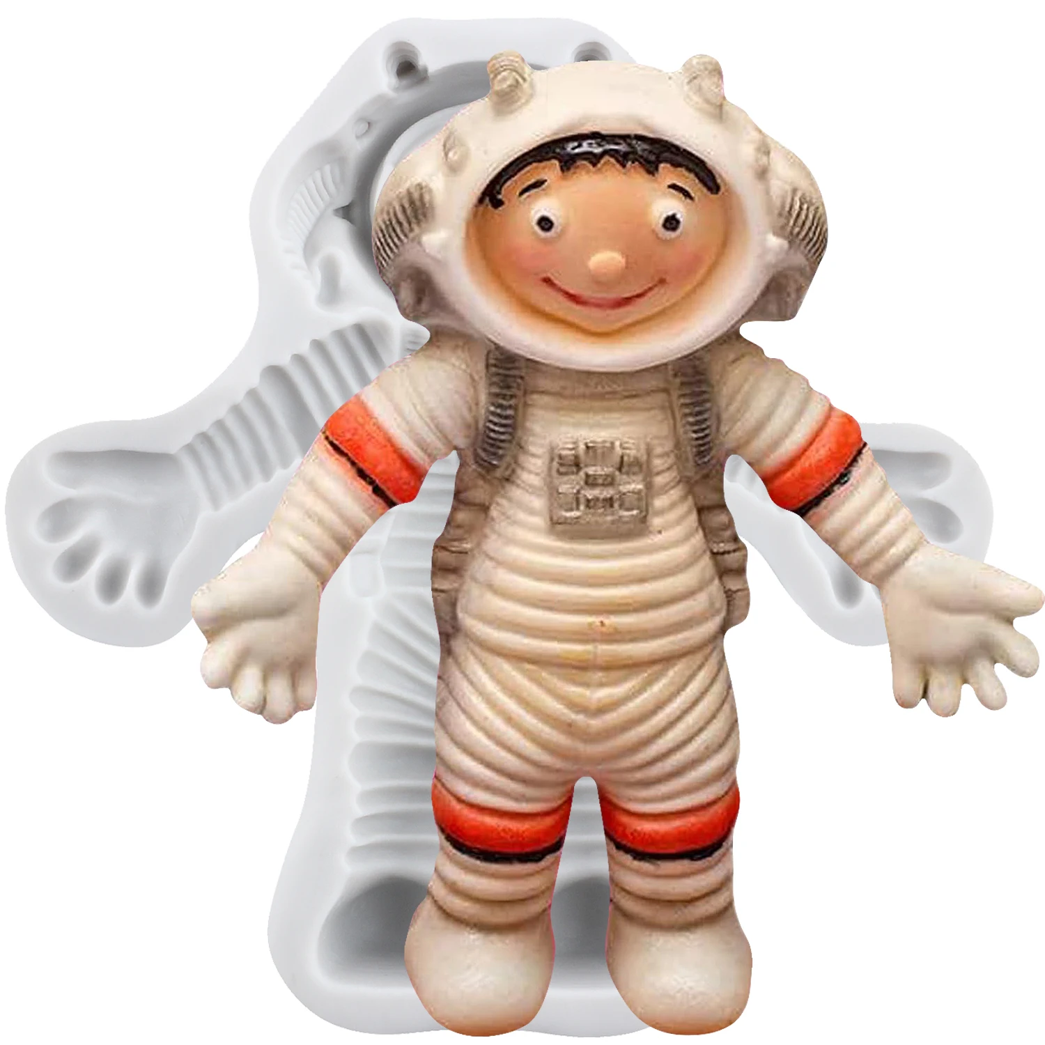 Astronaut Silicone Molds Space Series Fondant Cake Decorating Tools Cupcake Topper Chocolate Craft Gum Paste Polymer Clay